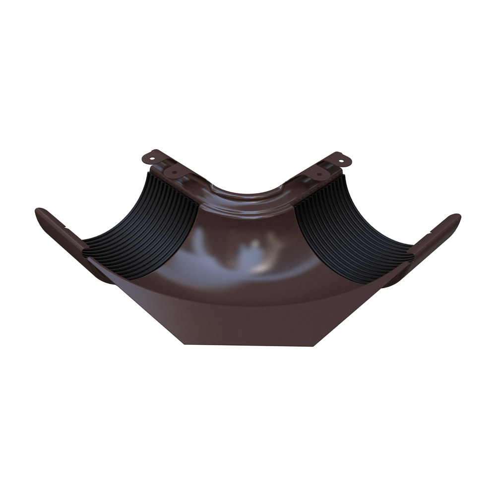 Угол желоба внутренний 90° GLC Steel 125*90 mm RAL8017 Шоколадно-коричневый
